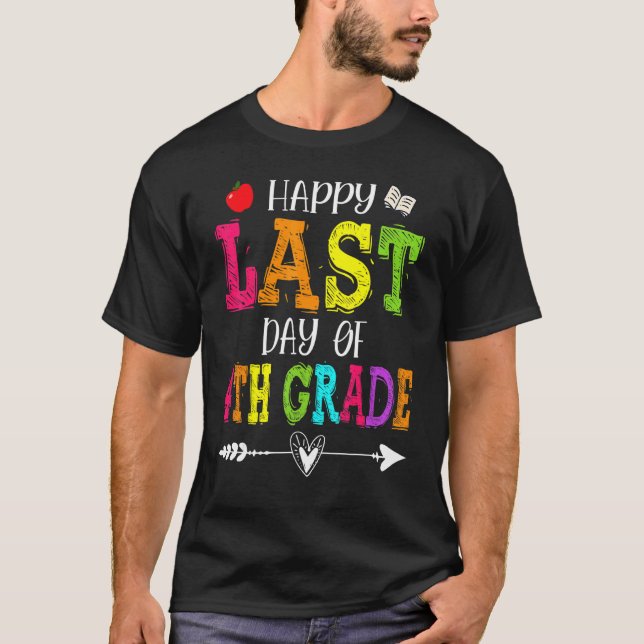 Camiseta Feliz Día De Estudiantes De Cuarto Grado (Anverso)