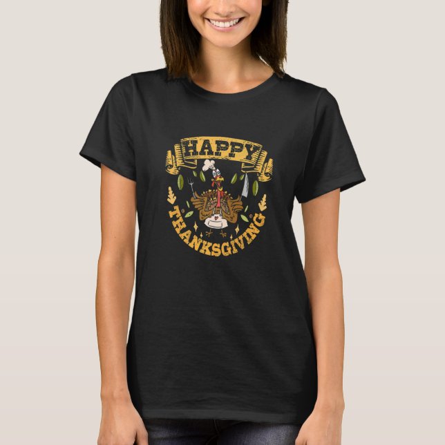 Camiseta Feliz día de gracias (Anverso)