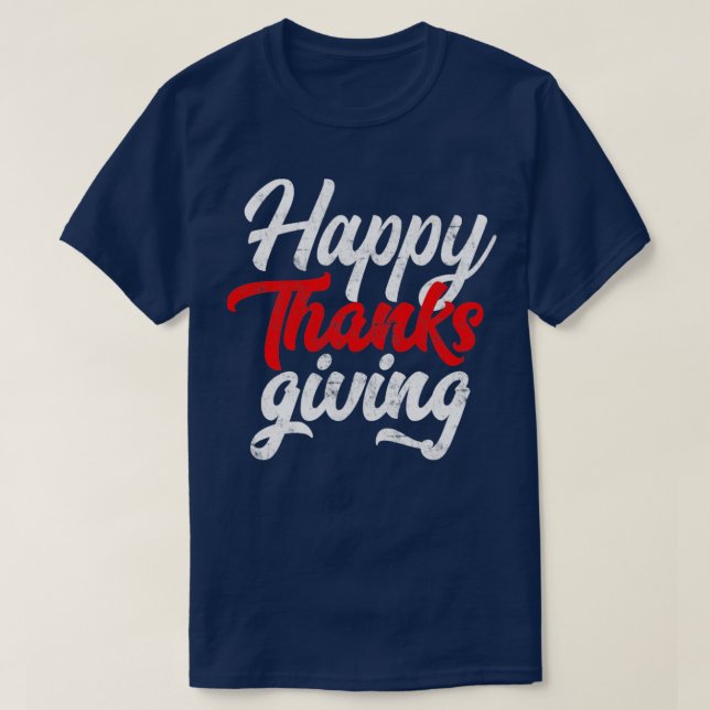 Camiseta Feliz Día de Gracias11 (Diseño del anverso)
