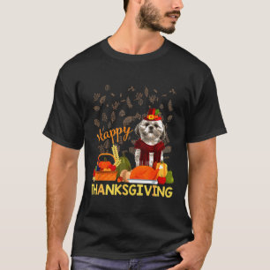 Camiseta Feliz Día de Gracias Shih Tzu