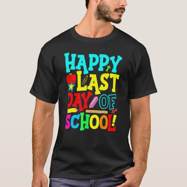 Camiseta Feliz Día De Graduación Escolar Estudiante (Anverso)