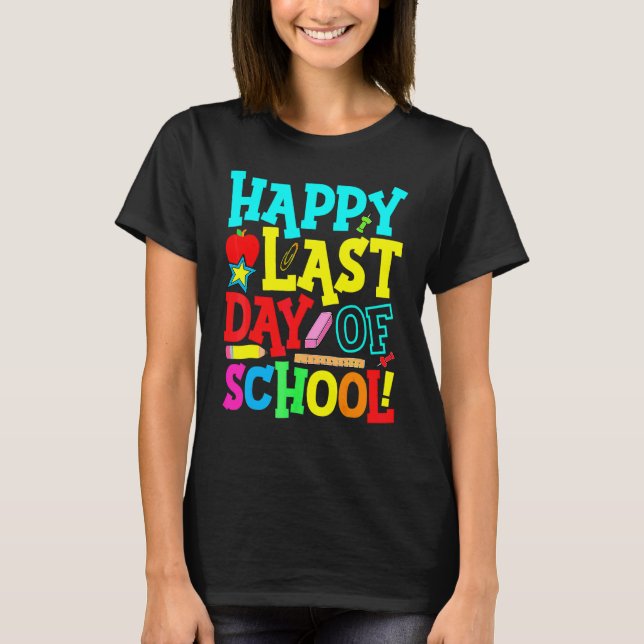 Camiseta Feliz Día De Graduación Escolar Estudiante (Anverso)