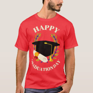 Camiseta Feliz Día de Graduación Graduado Diversión Estudia
