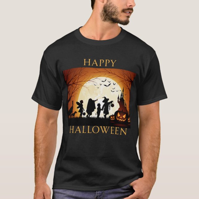 Camiseta Feliz Día de Halloween (Anverso)