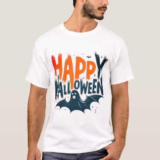 Camiseta Feliz Día de Halloween Fantasma Gráfica Scary Spoo