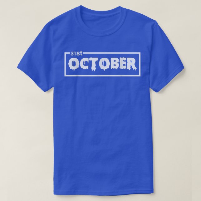 Camiseta Feliz Día De Halloween Truco O Trato El 31 De Octu (Diseño del anverso)