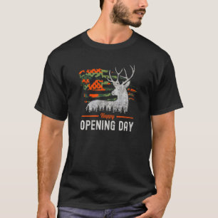 Camiseta Feliz día de inauguración Whitetail Camo American