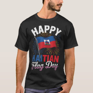 Camiseta Feliz Día de la Bandera Haitiana Guay Haiti Flag M