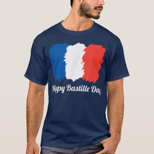 Camiseta Feliz Día de la Bastilla Día feriado de la Bandera