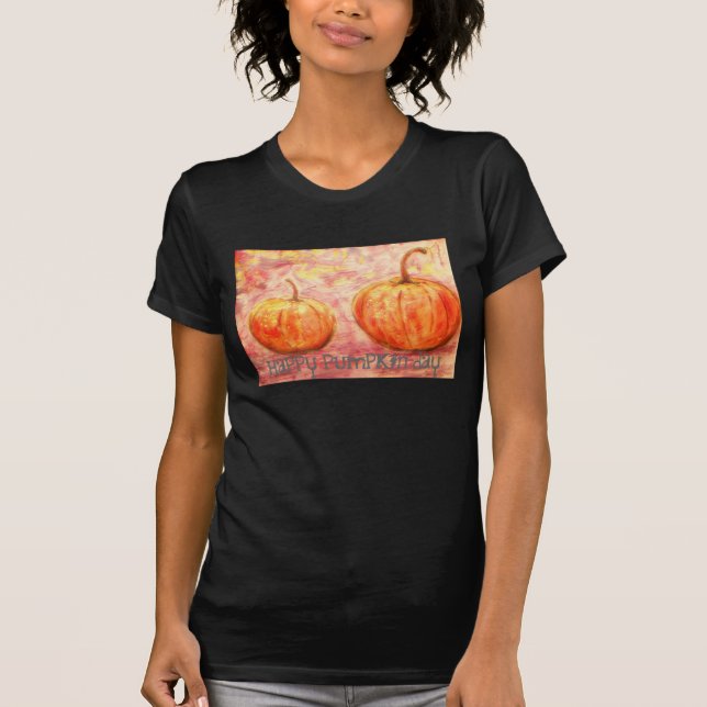 Camiseta feliz día de la calabaza (Anverso)