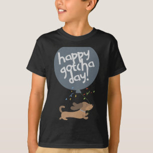 Camiseta Feliz Día de la Captura Perro Nuevo Cachorro Adopc