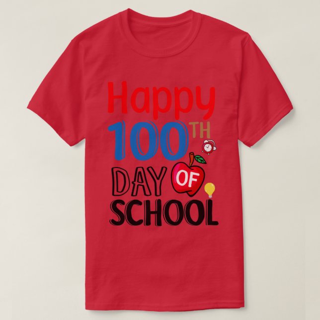 CAMISETA FELIZ DÍA DE LA ESCUELA (Diseño del anverso)