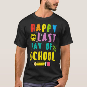Camiseta Feliz Día De La Escuela Lápiz De Profesores Niños