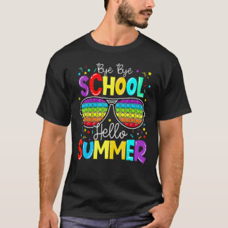 Camiseta Feliz Día De La Escuela Pop It Bye Bye Bye School 