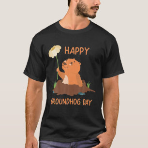 Camiseta Feliz Día de la Groundhog - Gracioso Woodchuck con
