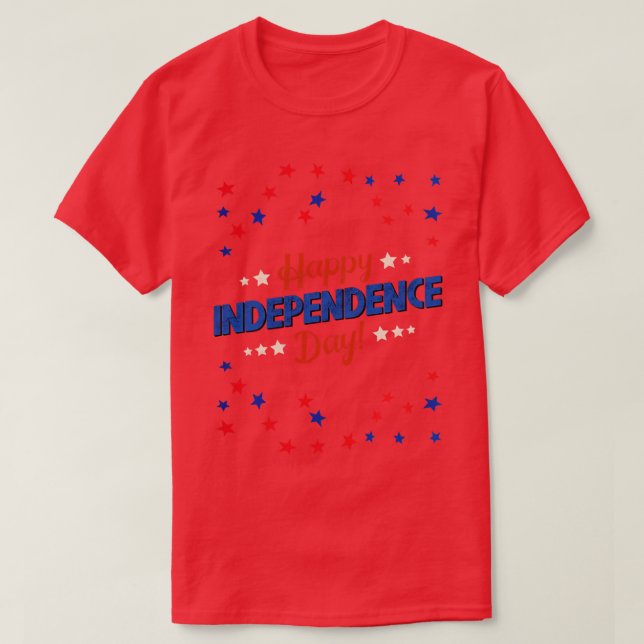 Camiseta Feliz Día de la Independencia (Diseño del anverso)