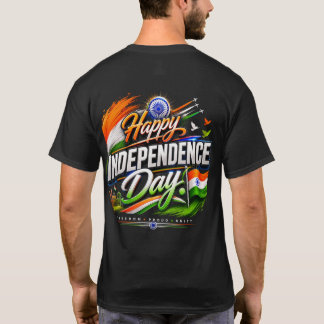 Camiseta Feliz Día de la Independencia 3D Bandera de la Ind