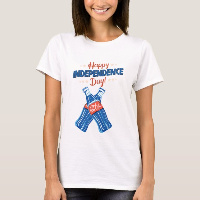 CAMISETA FELIZ DÍA DE LA INDEPENDENCIA CUATRO DE JULIO (Anverso)
