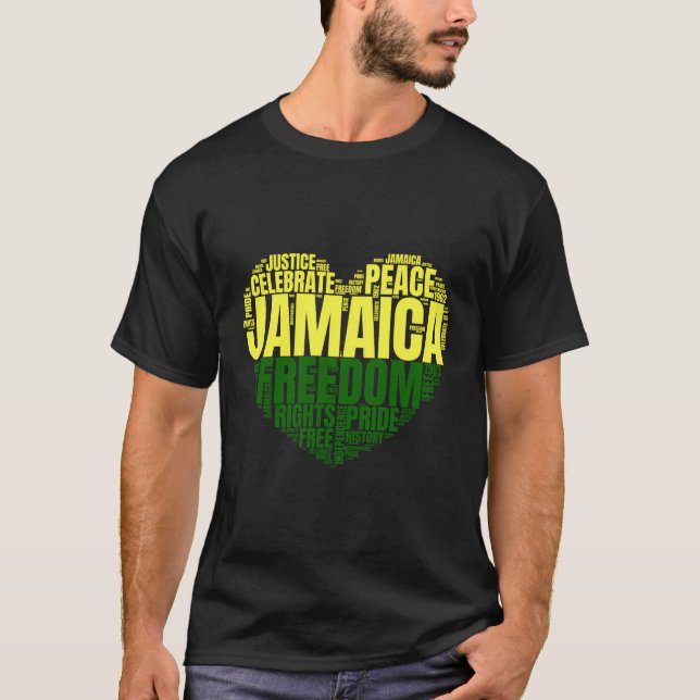Camiseta Feliz Día de la Independencia de Jamaica 6 de agos (Anverso)