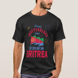 Camiseta Feliz Día de la Independencia Eritrea, bandera eri