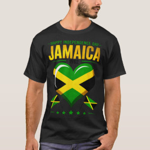 Camiseta Feliz Día de la Independencia Jamaica 1962 Corazón