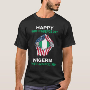 Camiseta Feliz Día de la Independencia Nigeria Libertad des