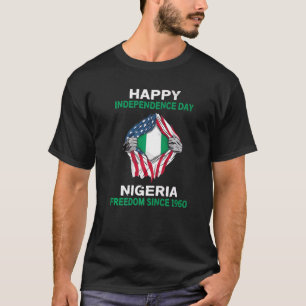 Camiseta Feliz Día de la Independencia Nigeria Libertad Des
