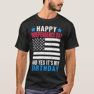 Camiseta Feliz Día de la Independencia y sí, es mi 4 de jul