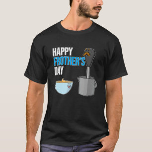 Camiseta Feliz Día De La Leche Y Grasa De La Copa De Café