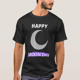 Camiseta Feliz Día De La Luna Piedra Luna Al Bebé De La Lun