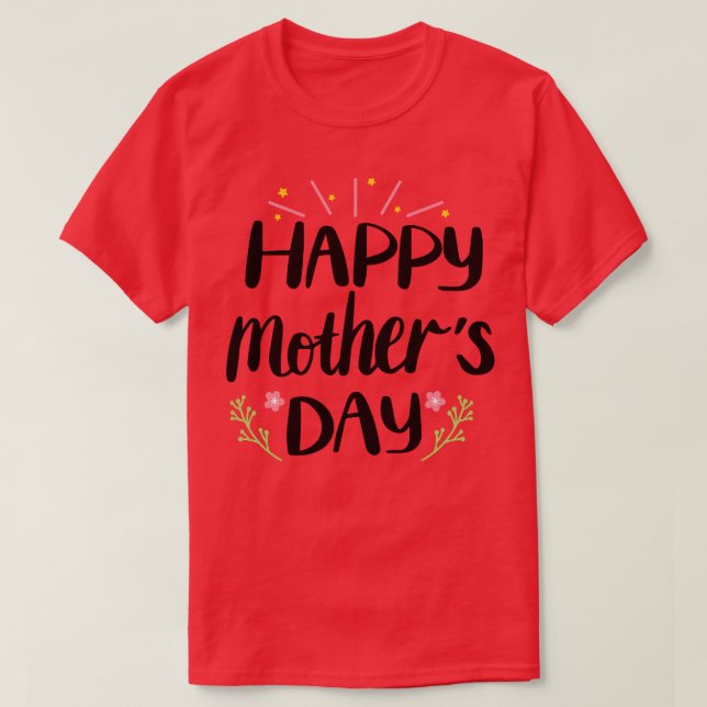 Camiseta Feliz Día de la Madre (Diseño del anverso)