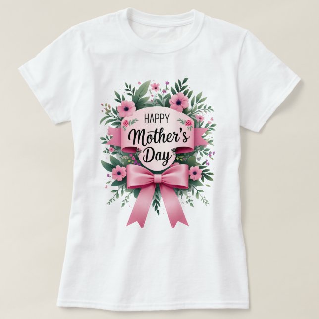 Camiseta Feliz día de la madre (Diseño del anverso)