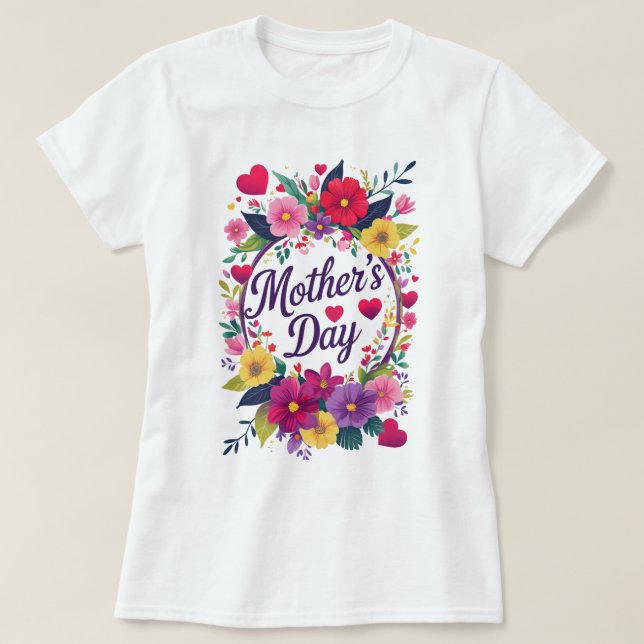 Camiseta Feliz Día de la Madre (Diseño del anverso)