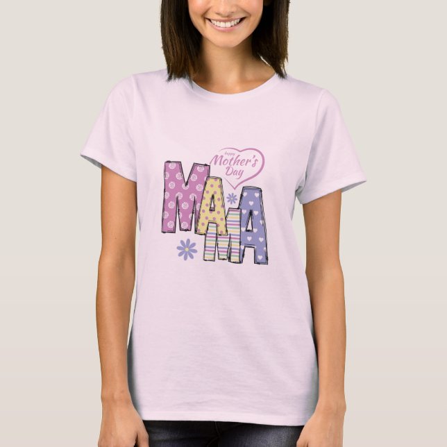 Camiseta feliz día de la madre (Anverso)