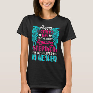 Camiseta Feliz día de la madre a la más asombrosa madrastra