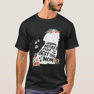Camiseta Feliz día de la madre al mejor perro chií tuzú Lo