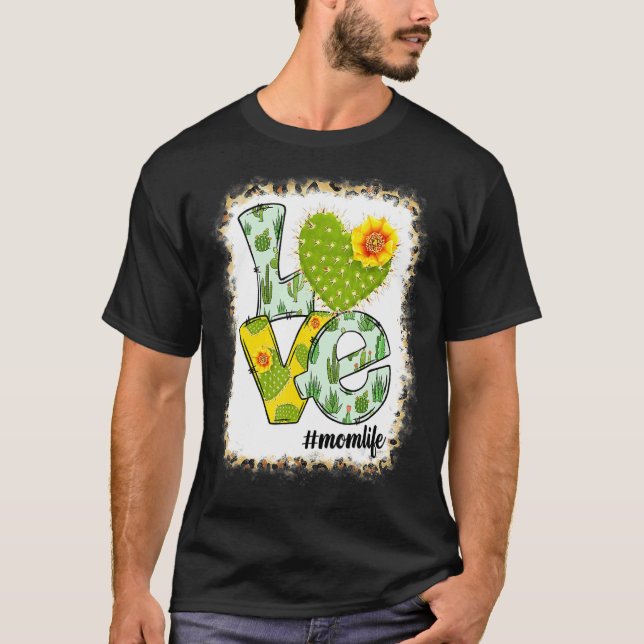 Camiseta Feliz Día de la Madre Amor Mamá Vida Cactus Flor M (Anverso)