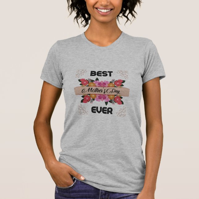 Camiseta Feliz Día de la Madre con amor (Anverso)