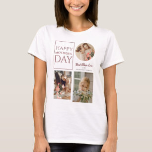 Camiseta Feliz Día de la Madre   Foto de escritura moderna 