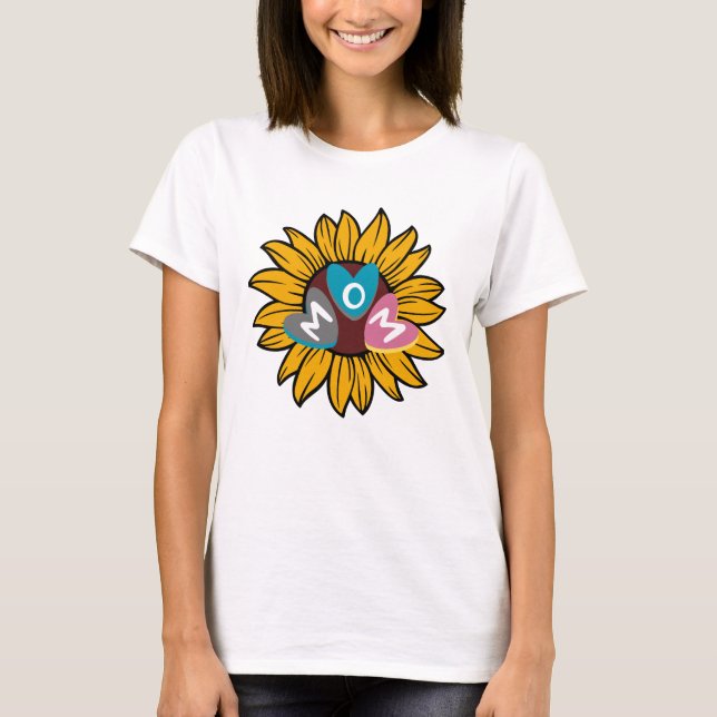 Camiseta Feliz Día de la Madre Girasol (Anverso)