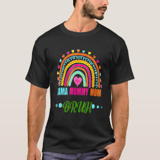Camiseta Feliz Día de la Madre Mamá Mamá Mamá Bruh Leopard 