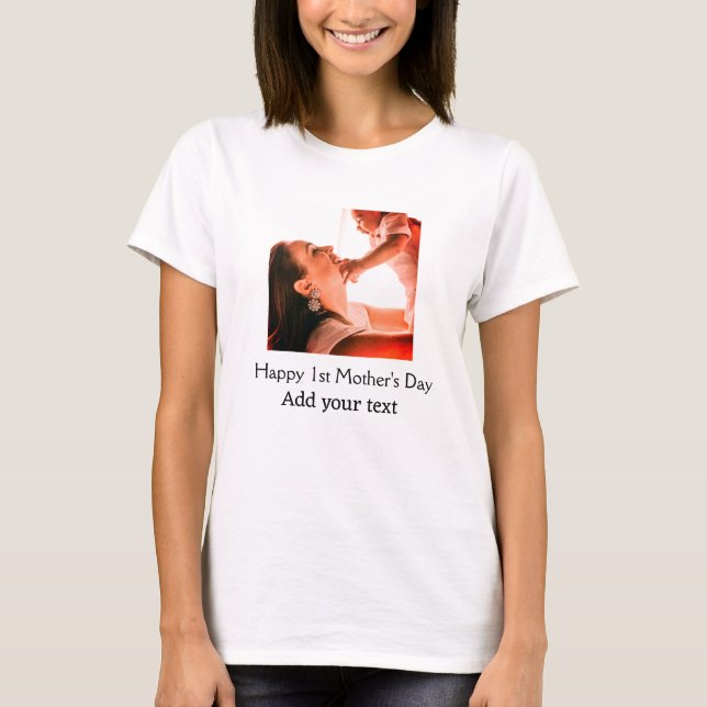 Camiseta Feliz Día de la Madre, mejor madre que nunca añada (Anverso)