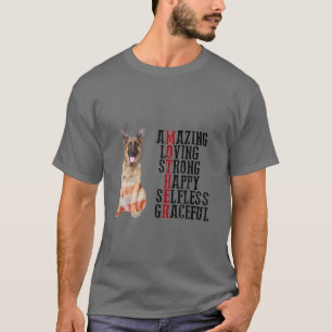 Camiseta Feliz Día de la Madre Pastor Alemán Perro Mamá Per