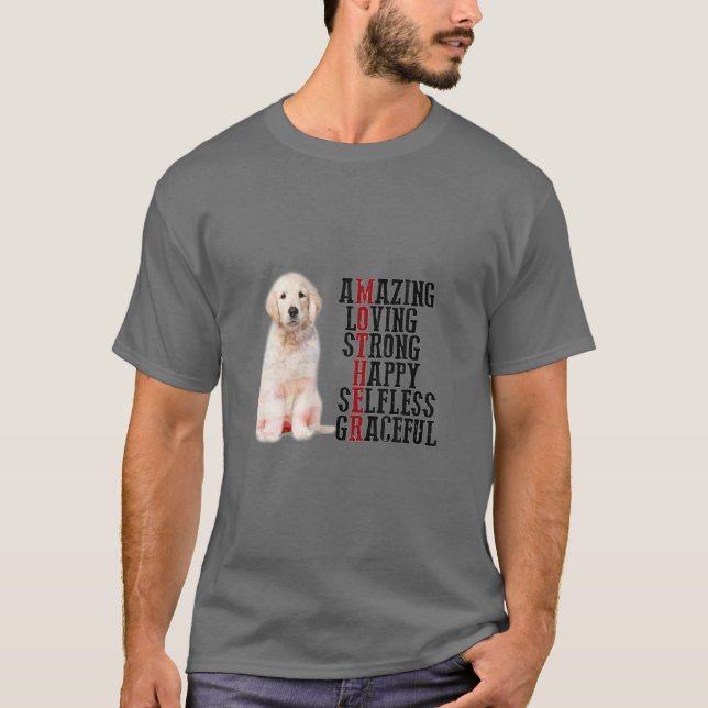 Camiseta Feliz día de la madre, perro de la recuperación de (Anverso)