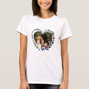 Camiseta Feliz Día de la Madre Personalizado foto de corazó