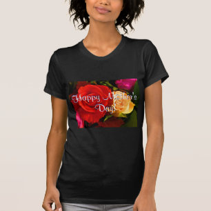 Camiseta Feliz Día de la Madre Roses Rojos Amarillos I