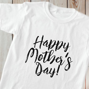 Camiseta Feliz día de la madre simple tipografía moderna