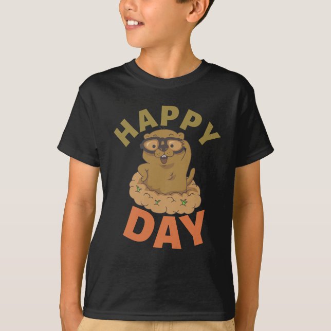 Camiseta Feliz Día de la Marmota (Anverso)