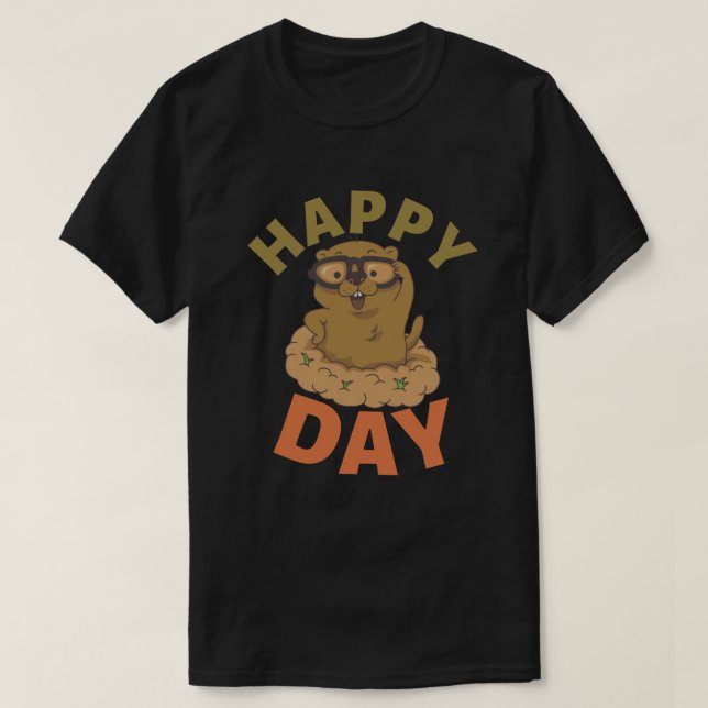 Camiseta Feliz Día de la Marmota (Diseño del anverso)