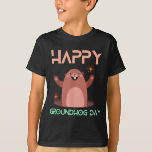 Camiseta Feliz Día de la Marmota 2025 Disfraz de Amantes Di